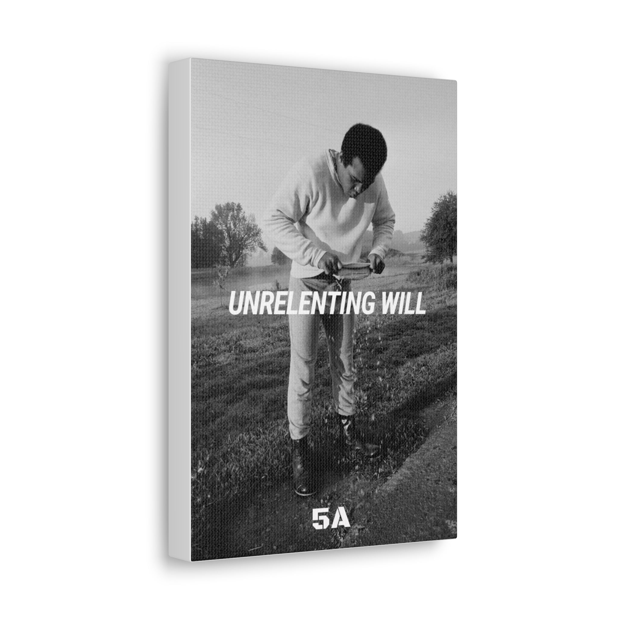 Unrelenting Will--Muhammed Ali Canvas