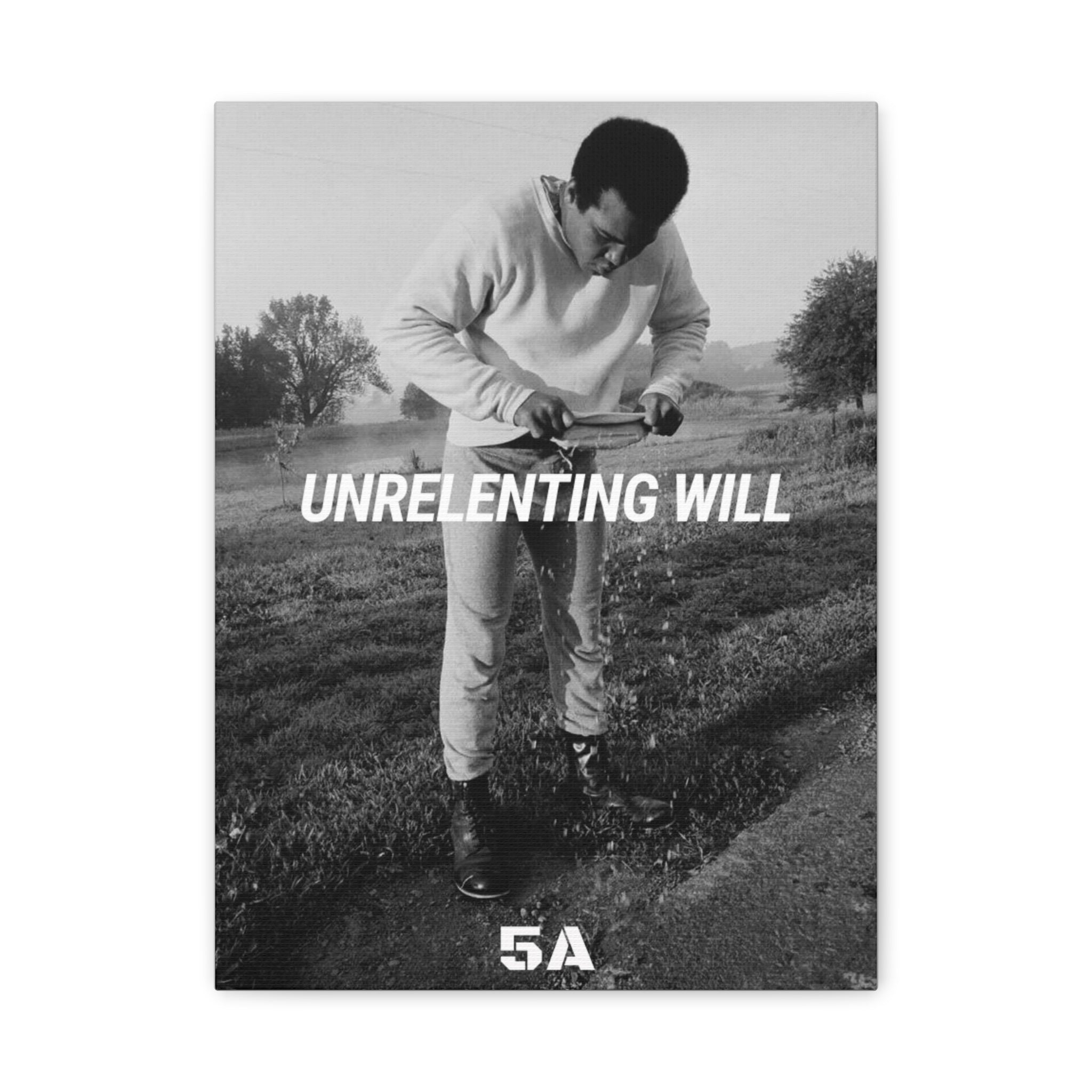 Unrelenting Will--Muhammed Ali Canvas