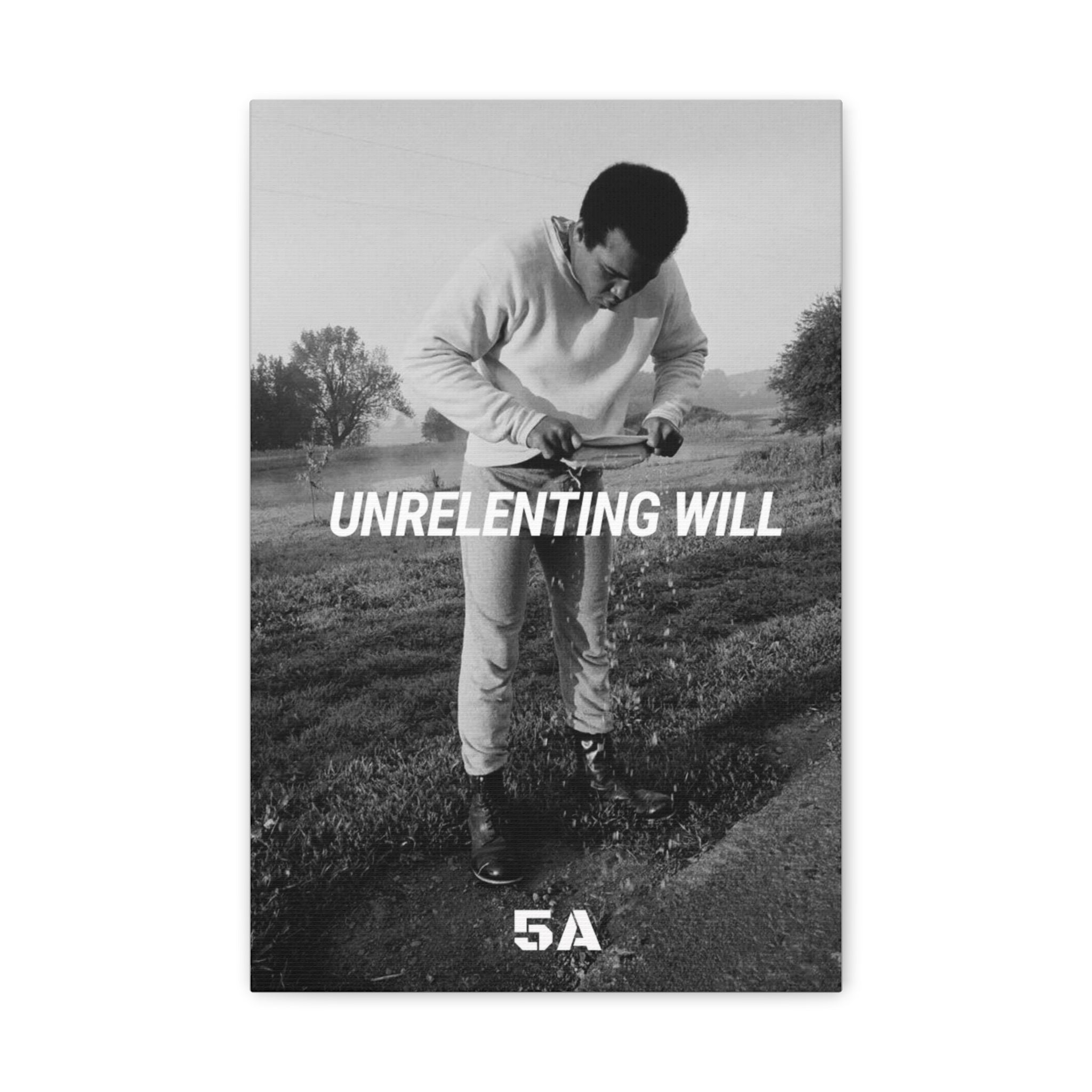 Unrelenting Will--Muhammed Ali Canvas