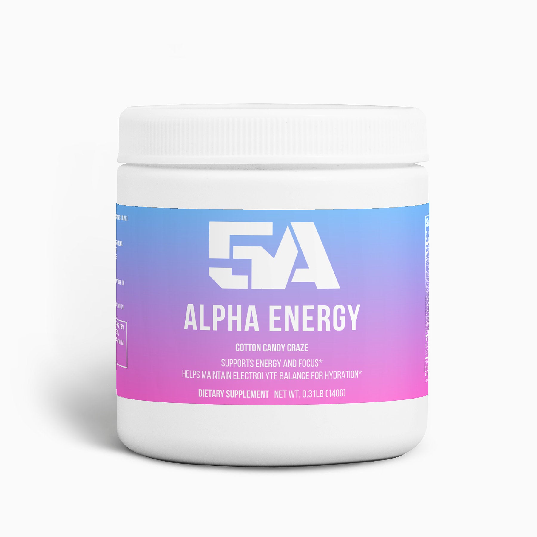 ALPHA Energy Powder (Cotton Candy)