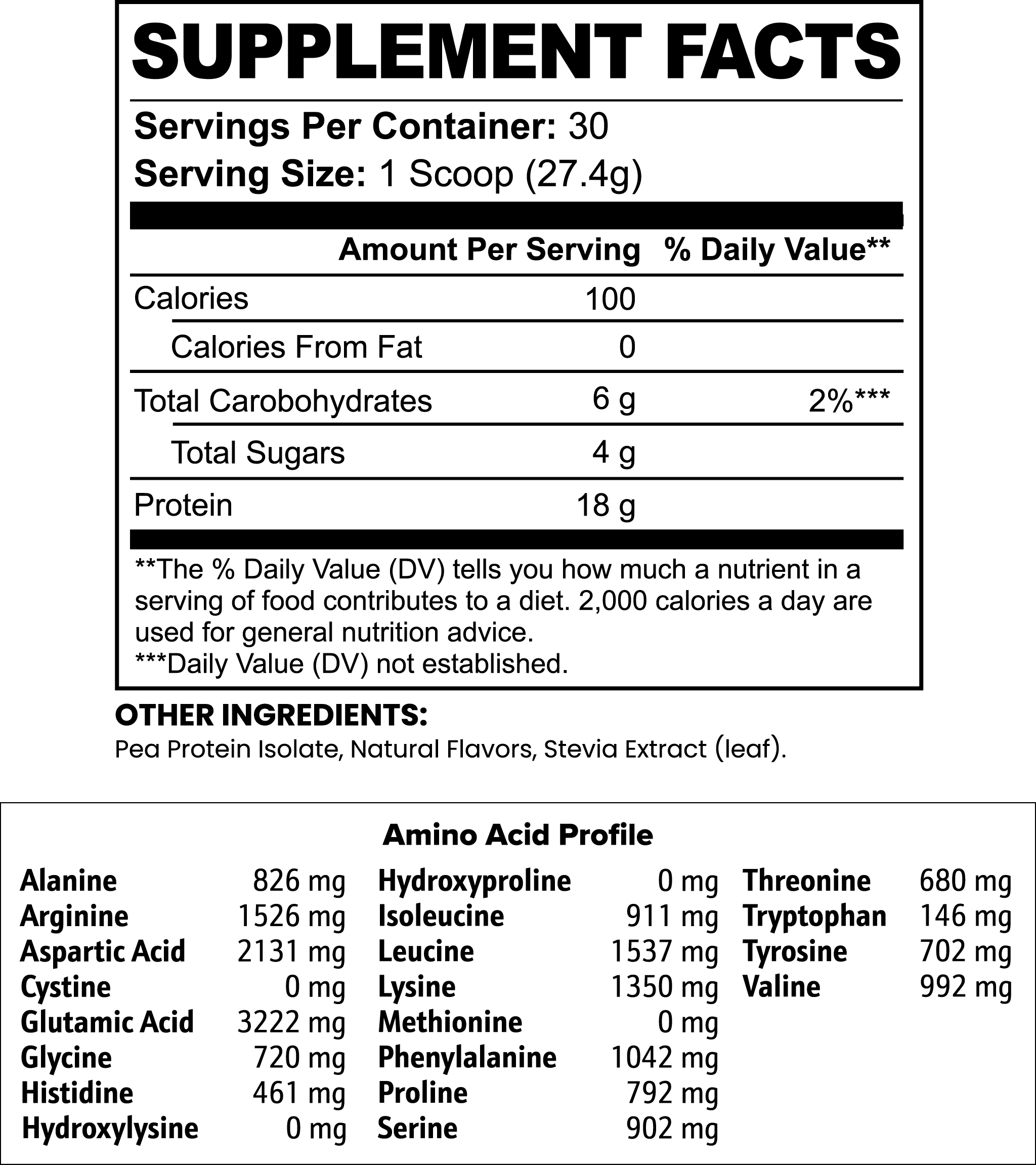 ALPHA VANILLA PEA PROTEIN
