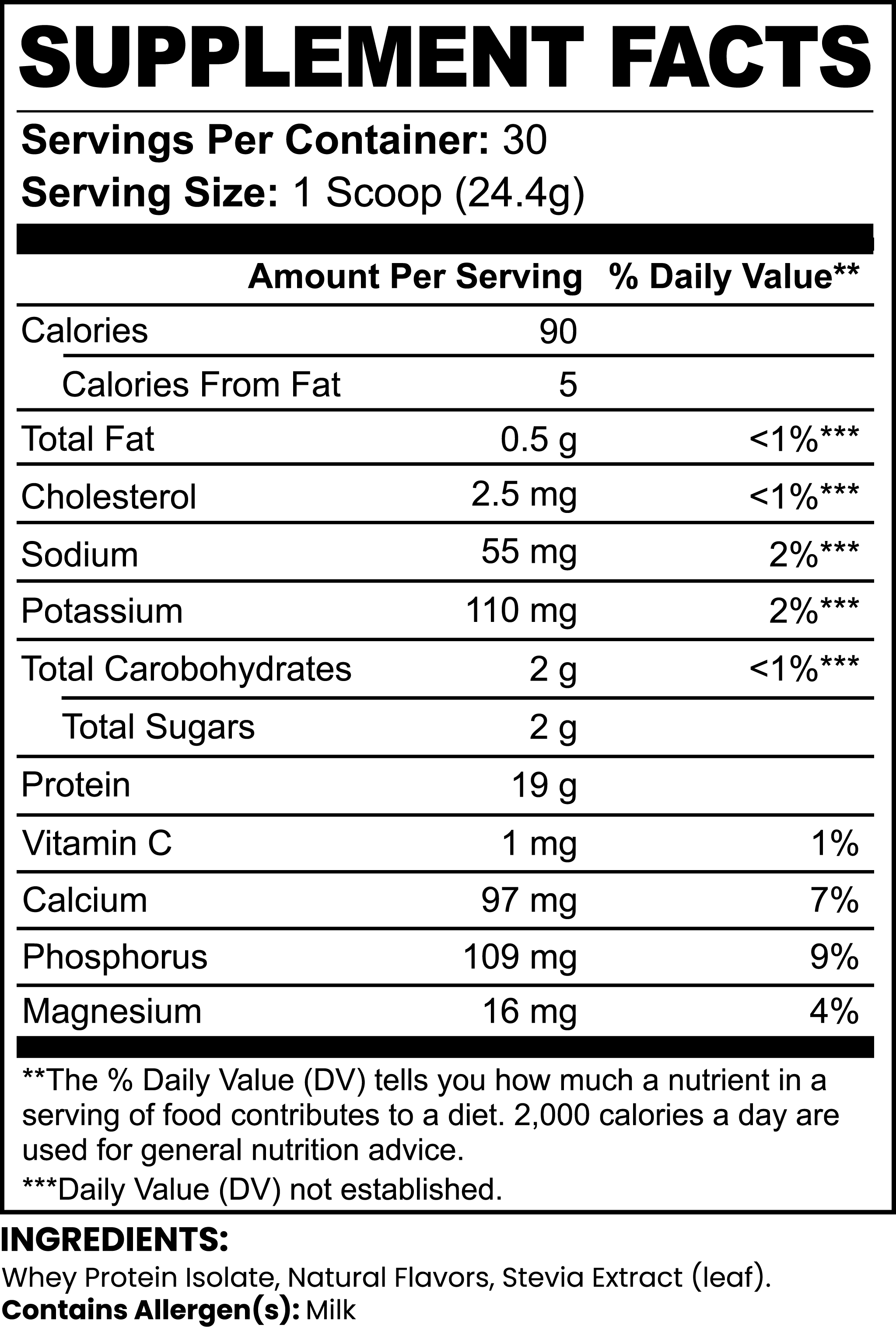 ALPHA WHEY PROTEIN ISOLATE VANILLA