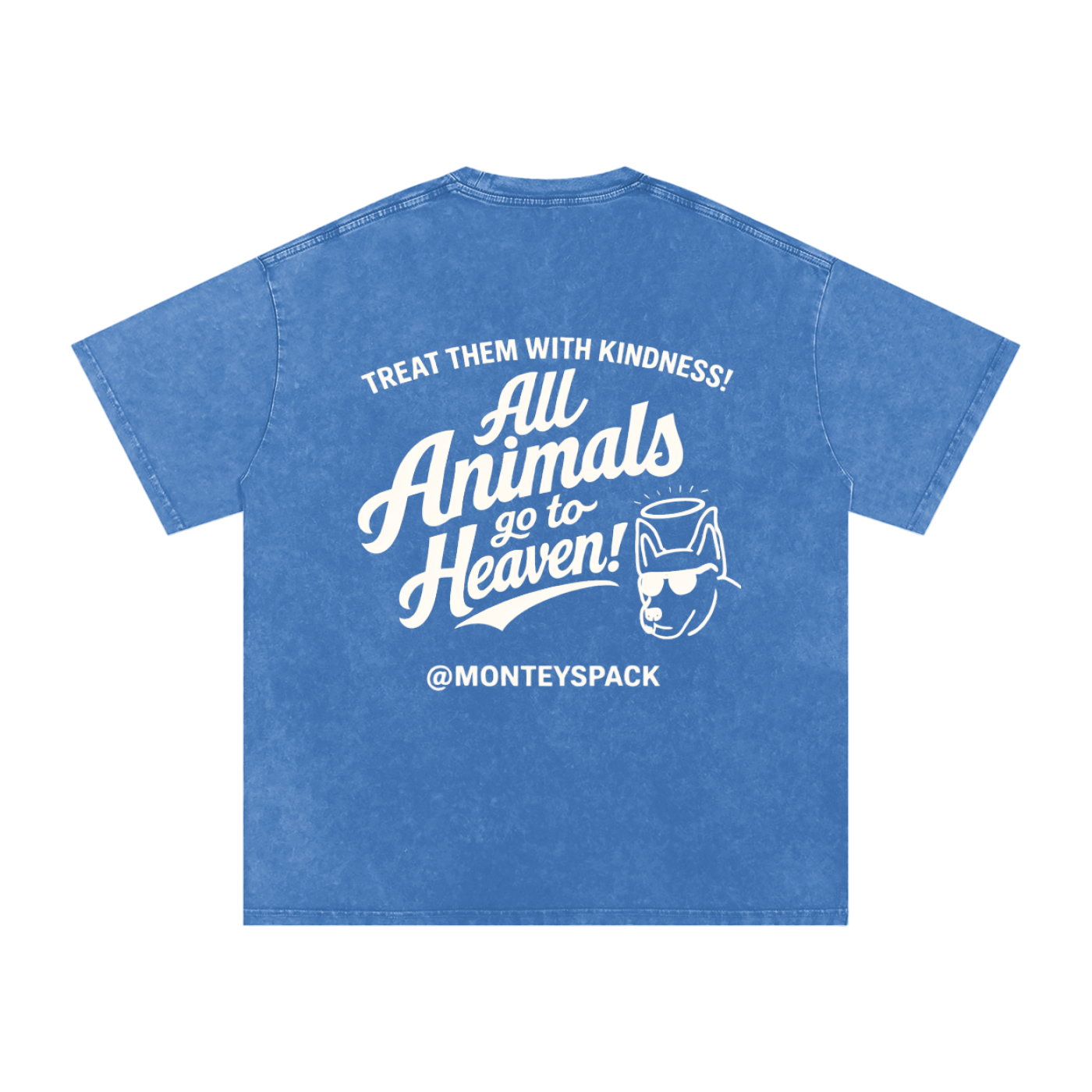 "ALL ANIMALS GO TO HEAVEN!" VINTAGE TEE