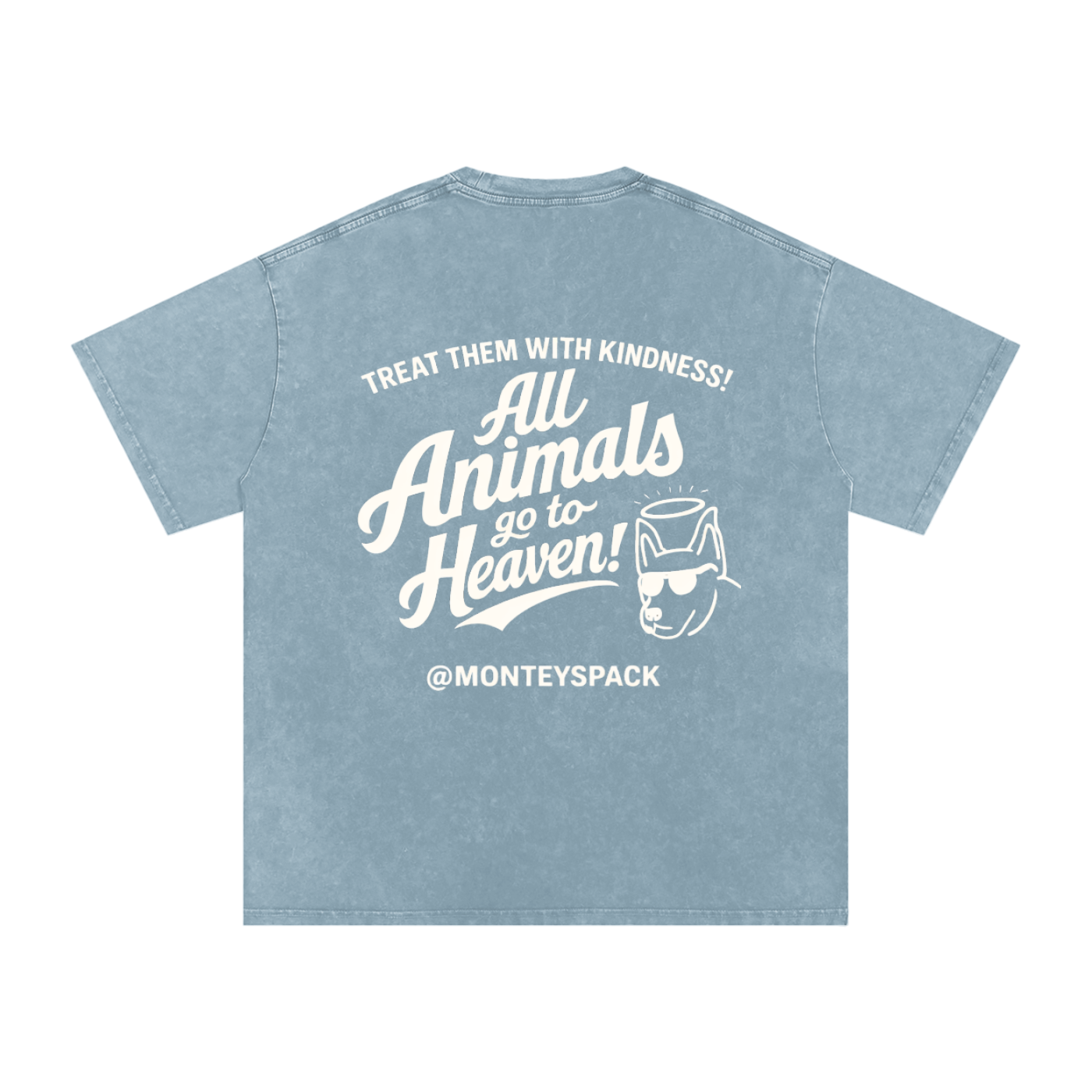 "ALL ANIMALS GO TO HEAVEN!" VINTAGE TEE