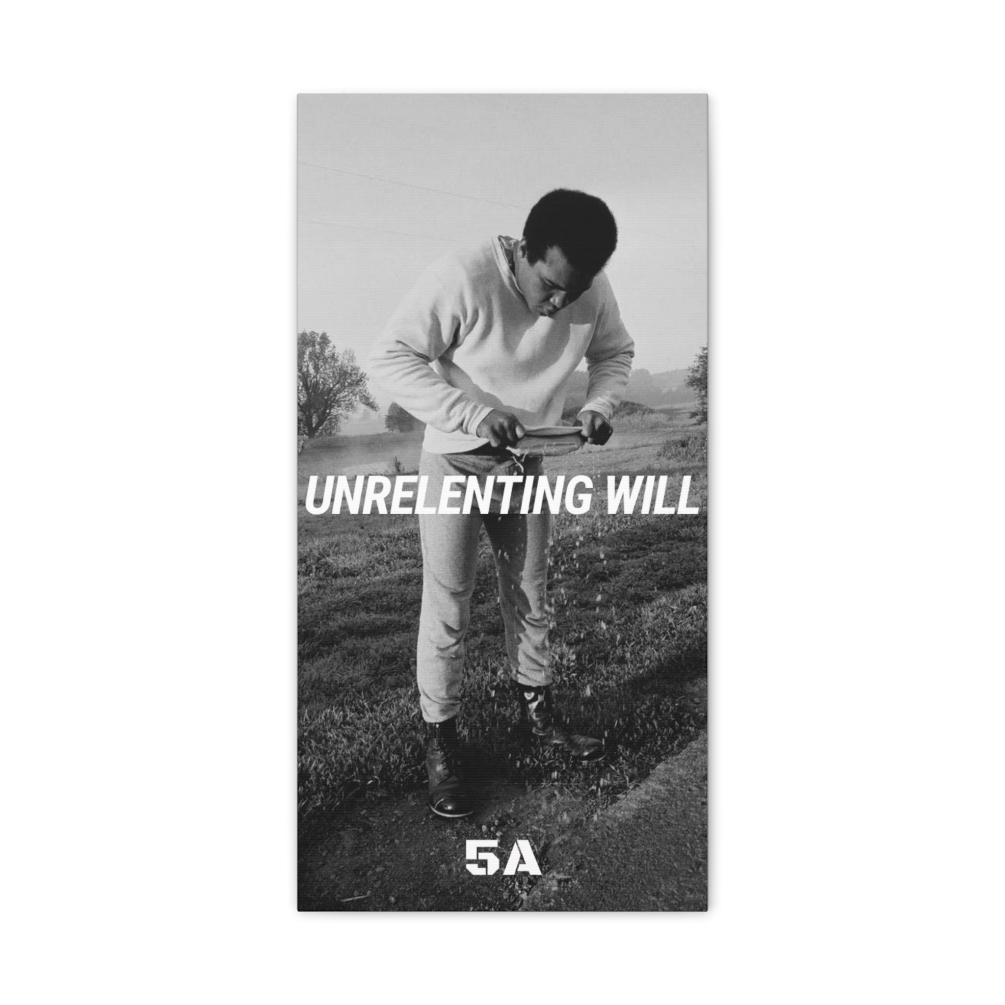 Unrelenting Will--Muhammed Ali Canvas