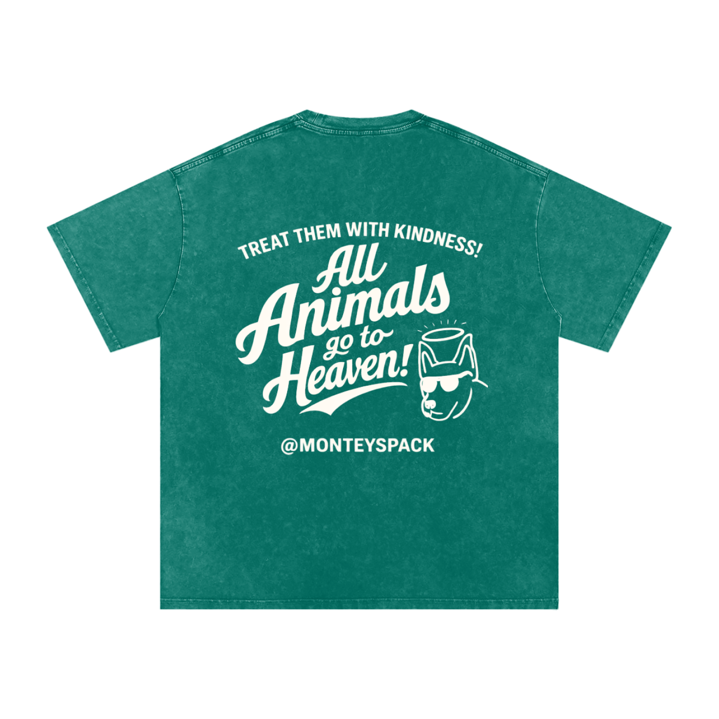 "ALL ANIMALS GO TO HEAVEN!" VINTAGE TEE