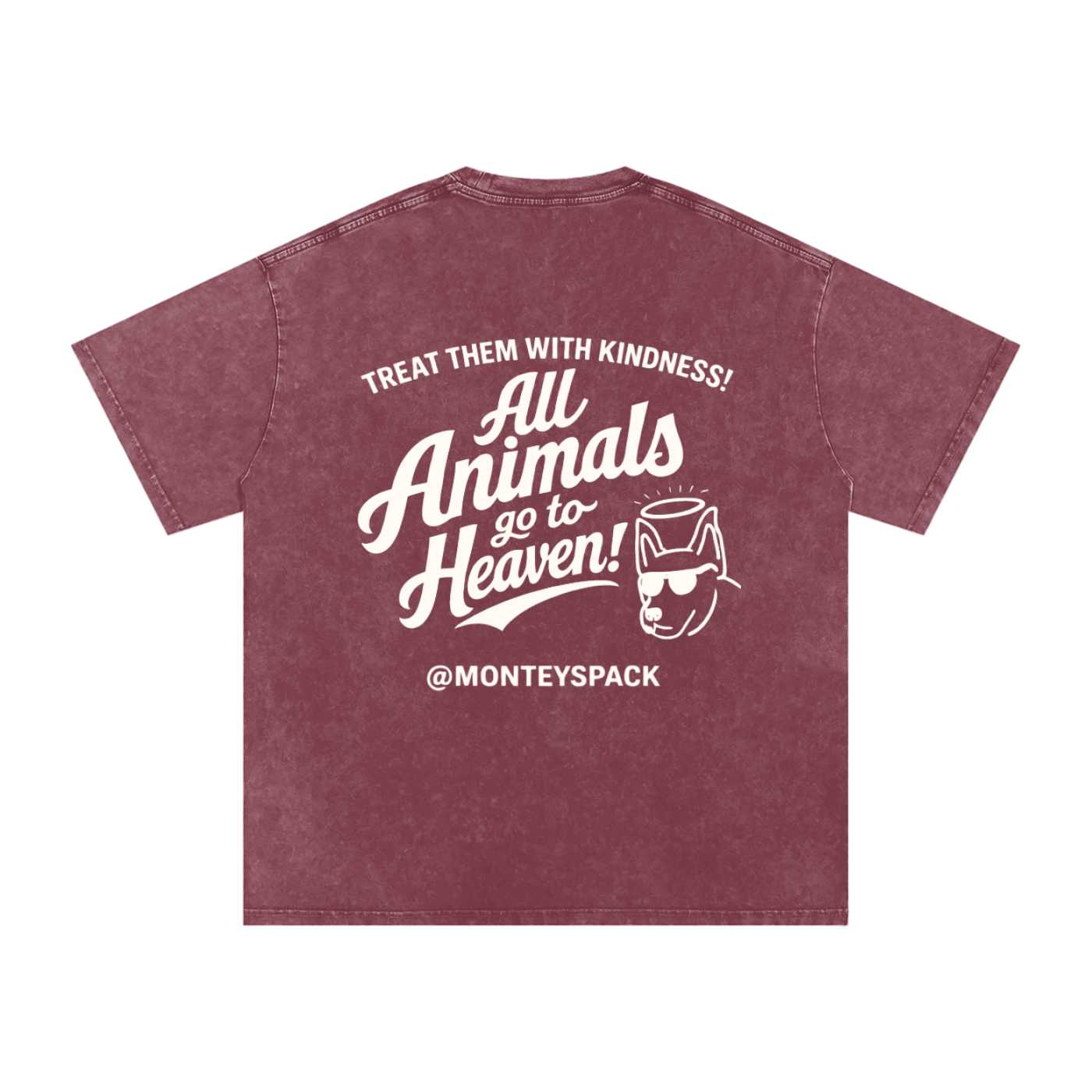 "ALL ANIMALS GO TO HEAVEN!" VINTAGE TEE