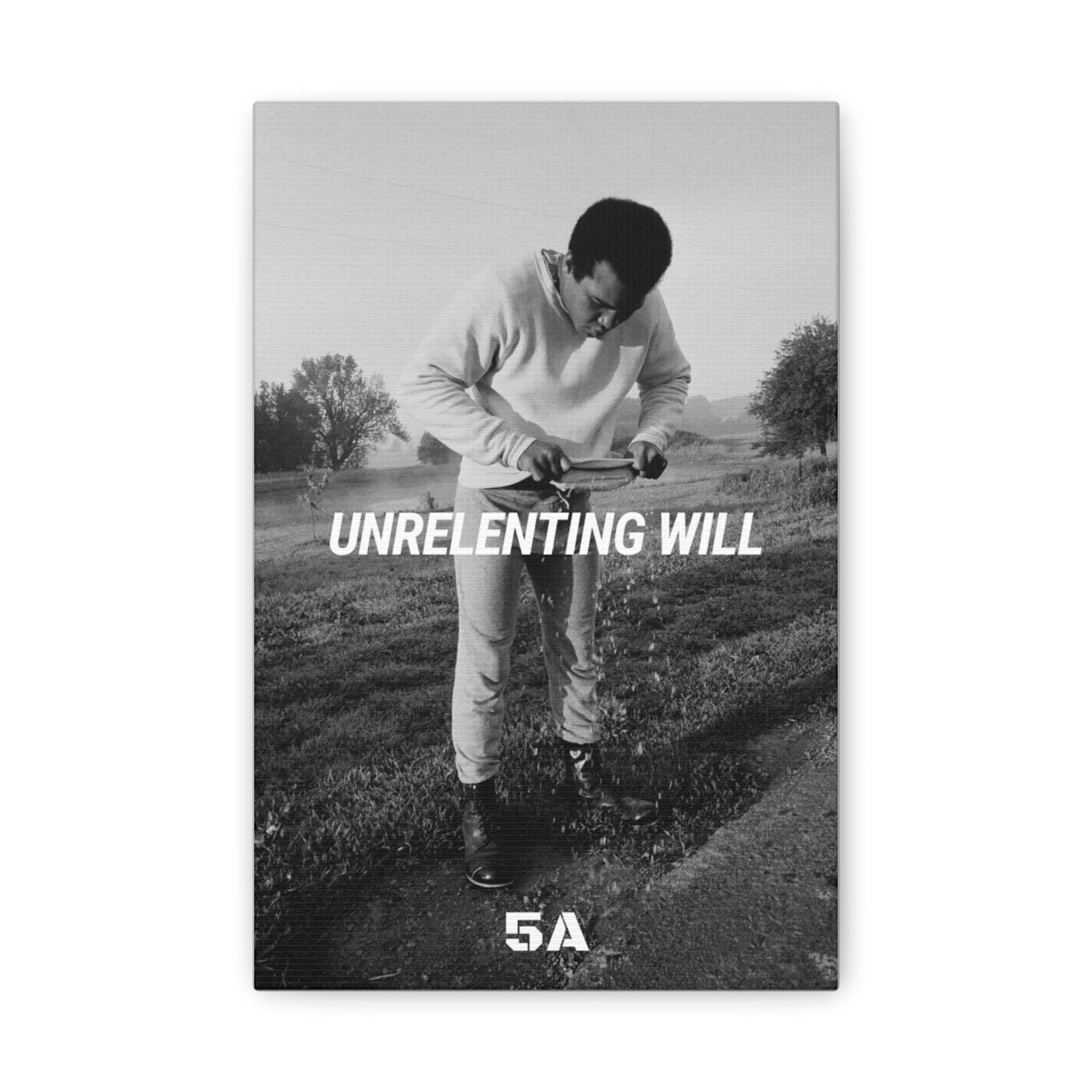 Unrelenting Will--Muhammed Ali Canvas