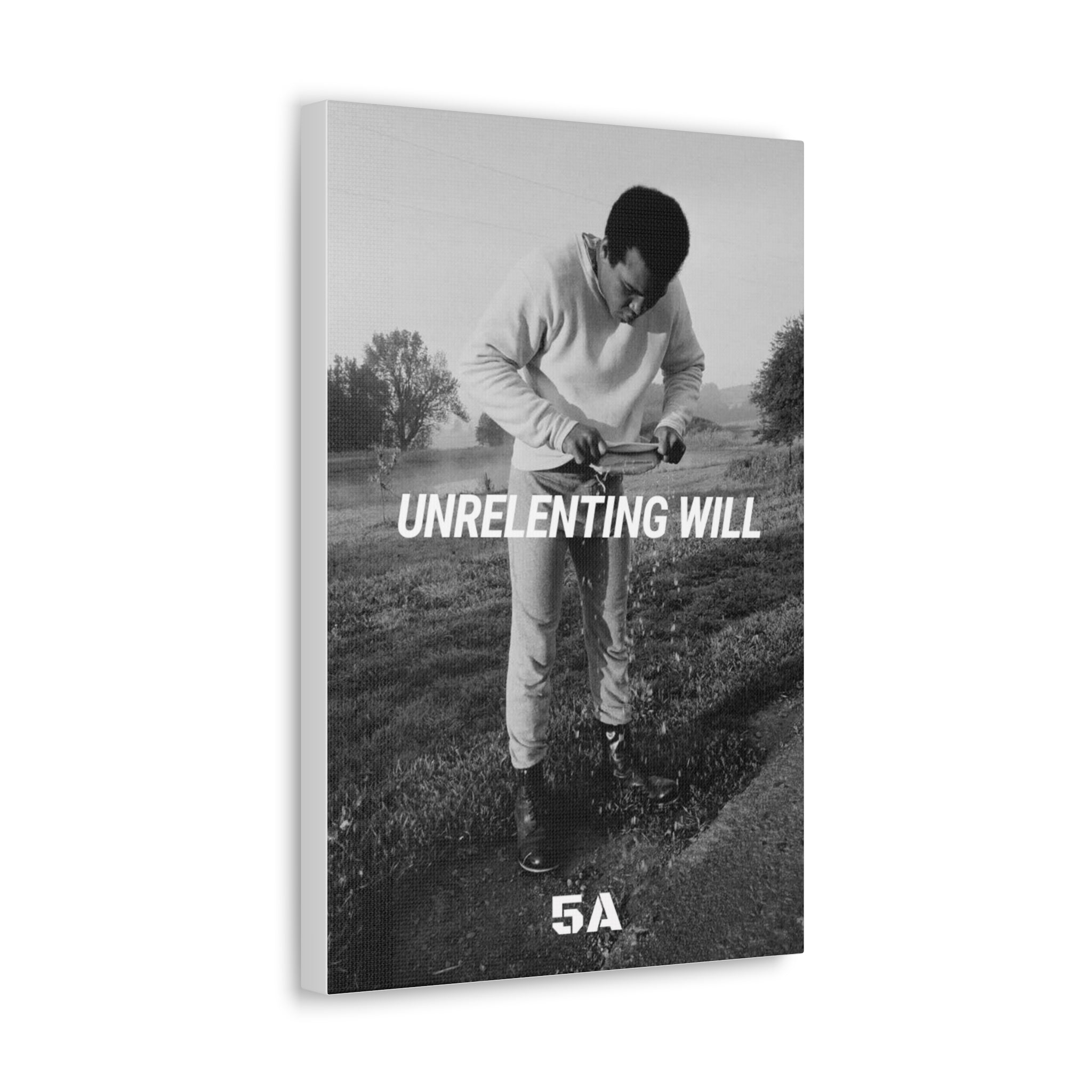 Unrelenting Will--Muhammed Ali Canvas