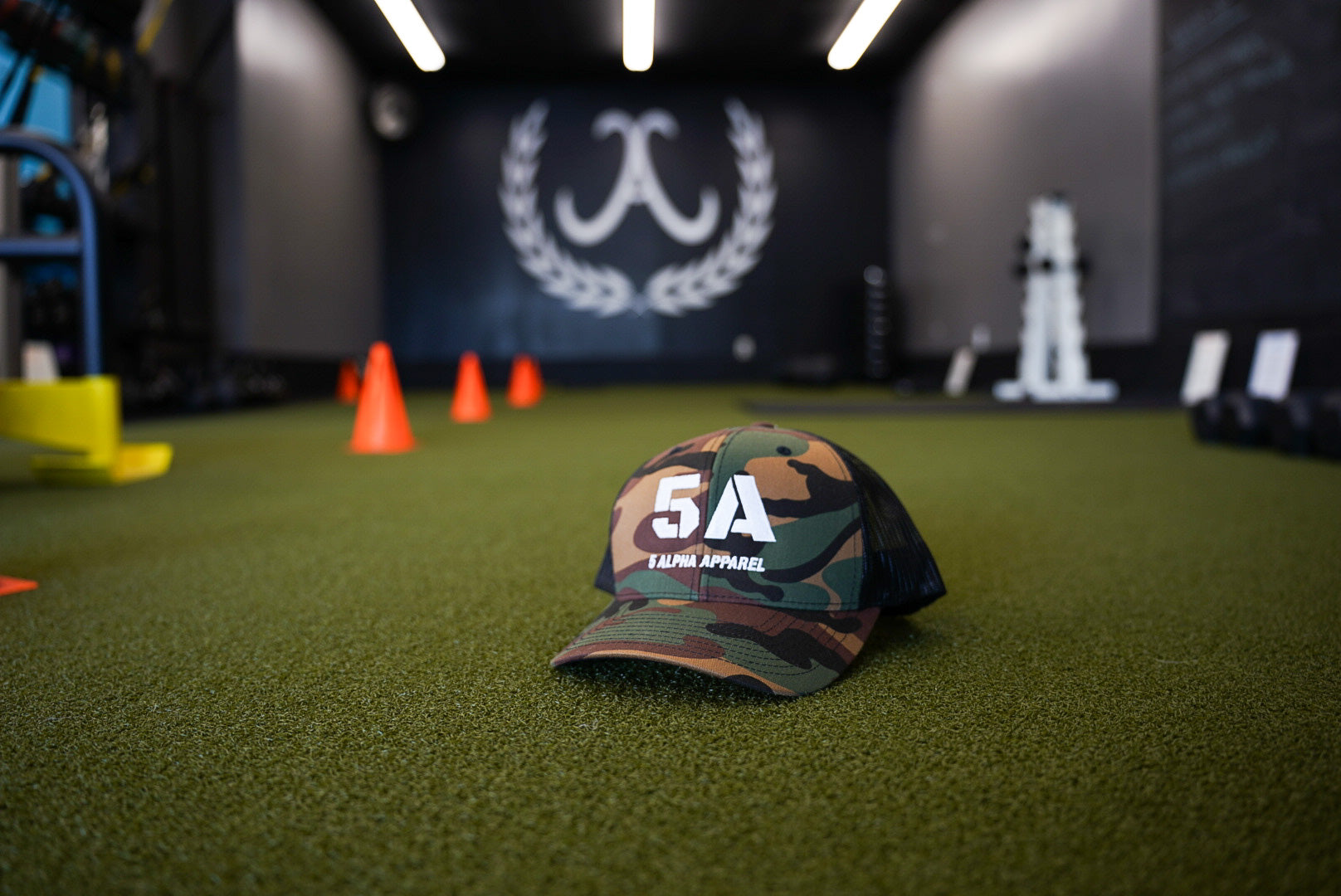 5ALPHA OG TRUCKER HAT: "MILITARY PROUD" CAMO-WHITE