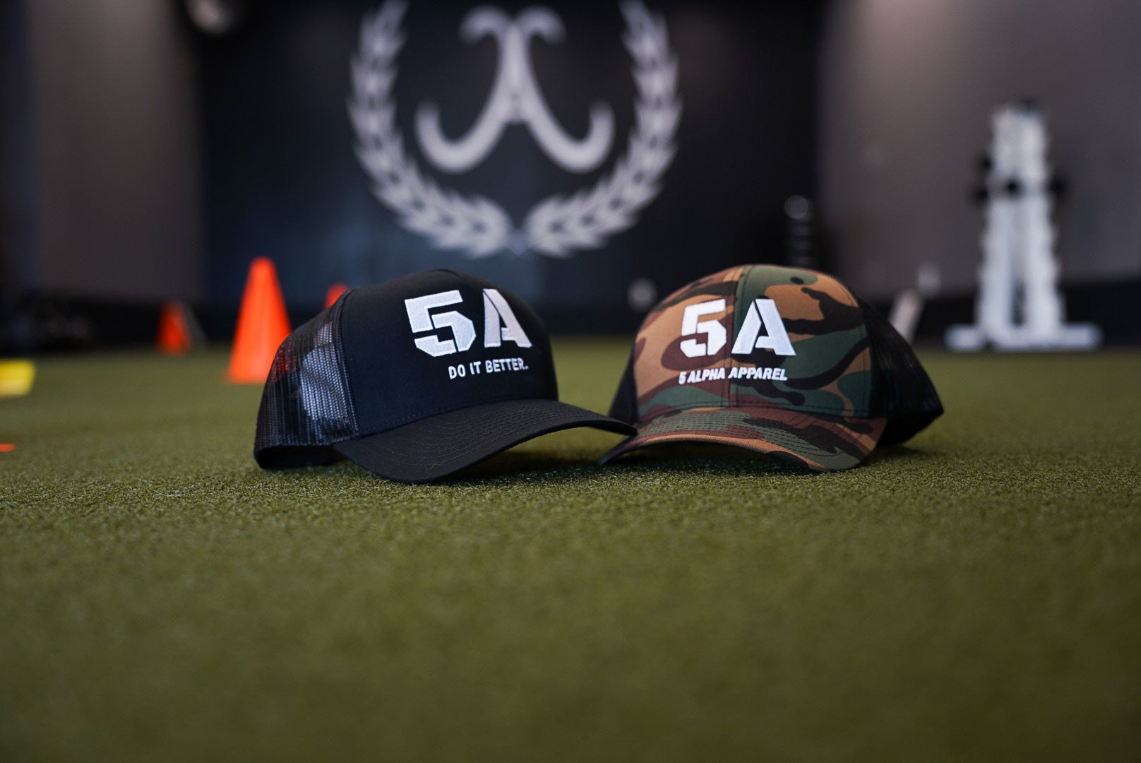 5ALPHA OG TRUCKER HAT: "MILITARY PROUD" CAMO-WHITE
