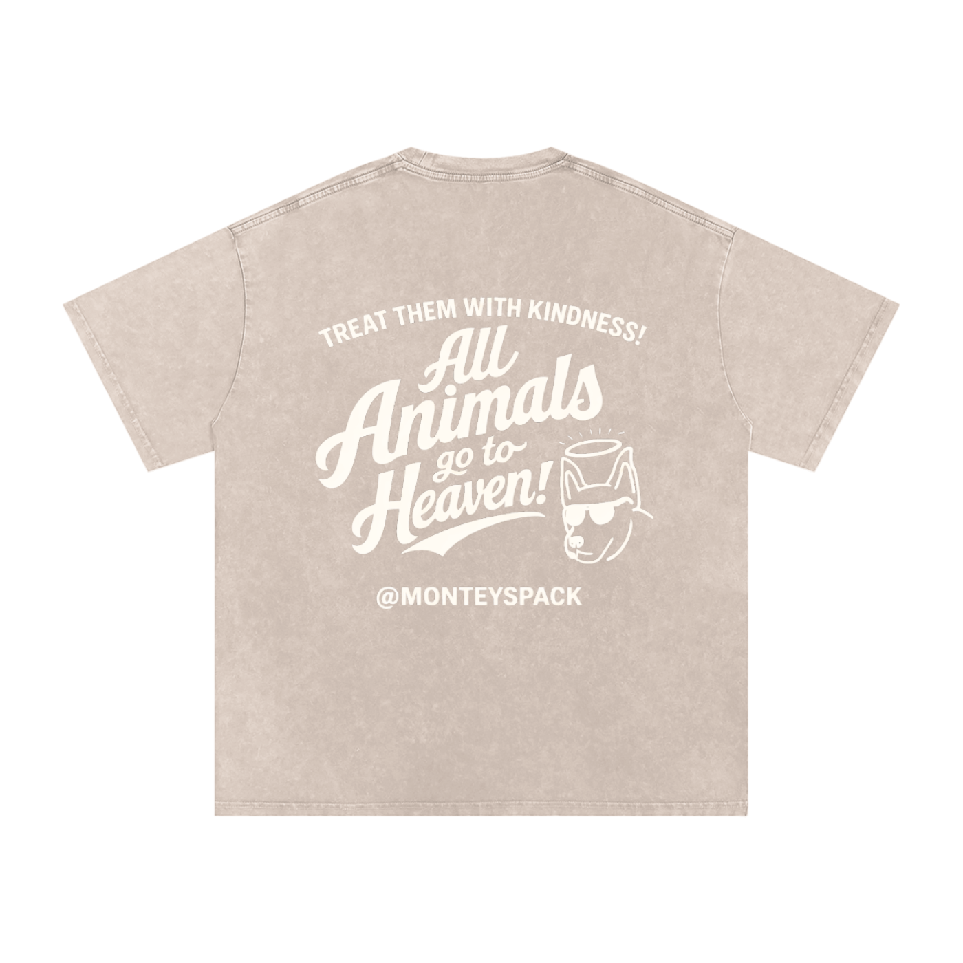 "ALL ANIMALS GO TO HEAVEN!" VINTAGE TEE