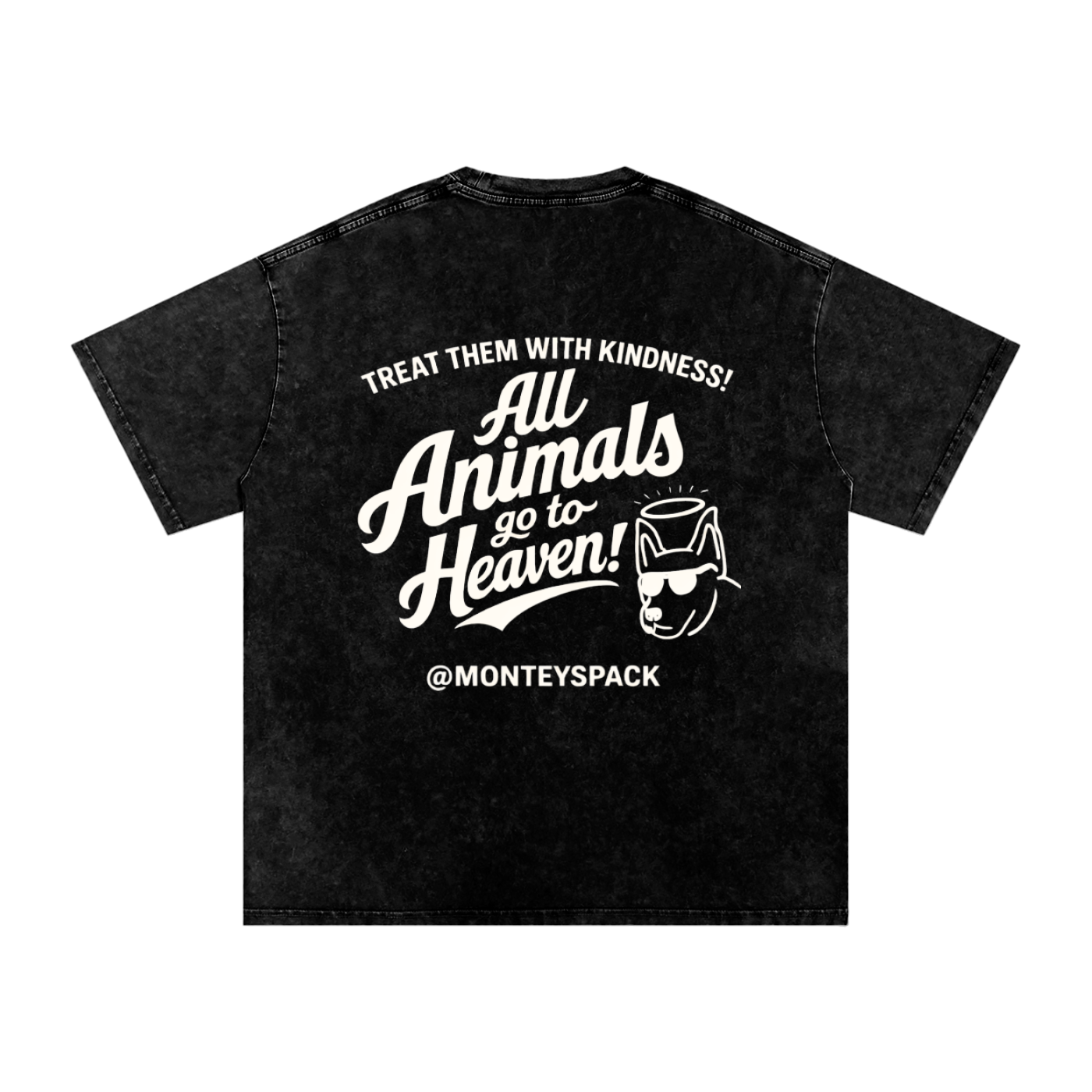 "ALL ANIMALS GO TO HEAVEN!" VINTAGE TEE