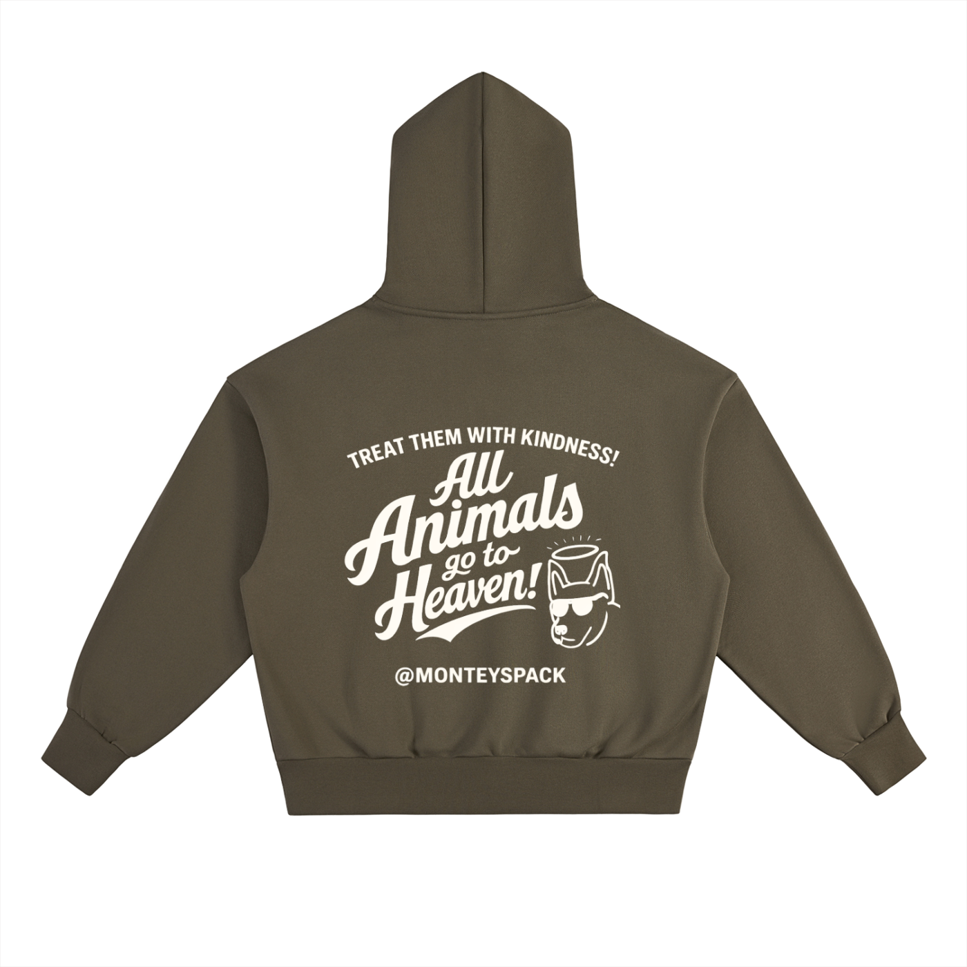 "ALL ANIMALS GO TO HEAVEN" BOX HOODIE