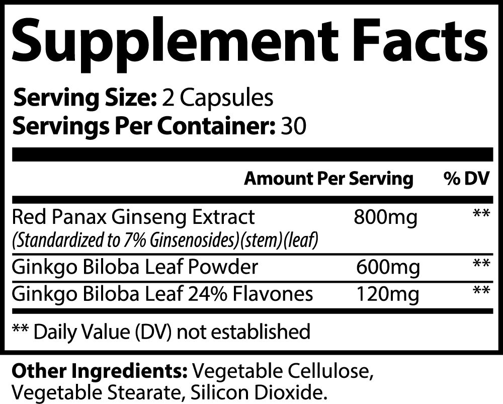 ALPHA Ginkgo Biloba + Ginseng