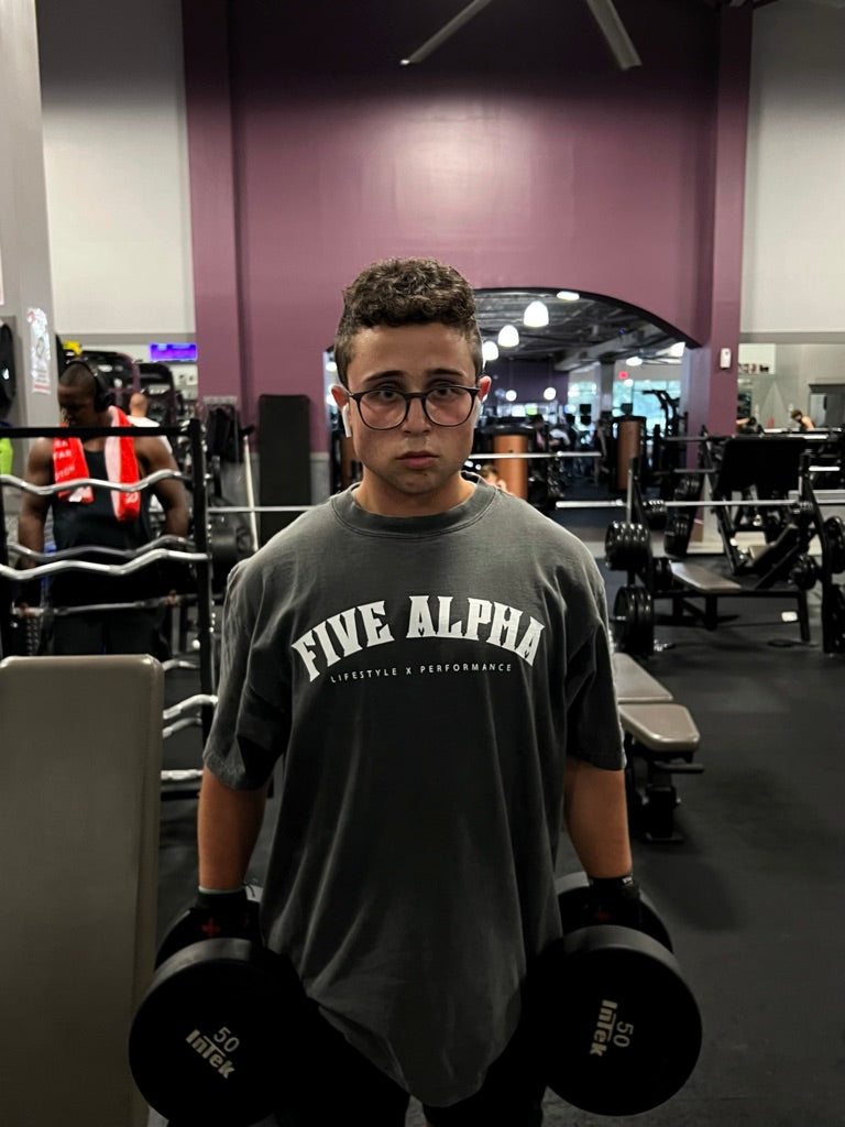 CLASSIC OVERSIZED TEE-CHARCOAL