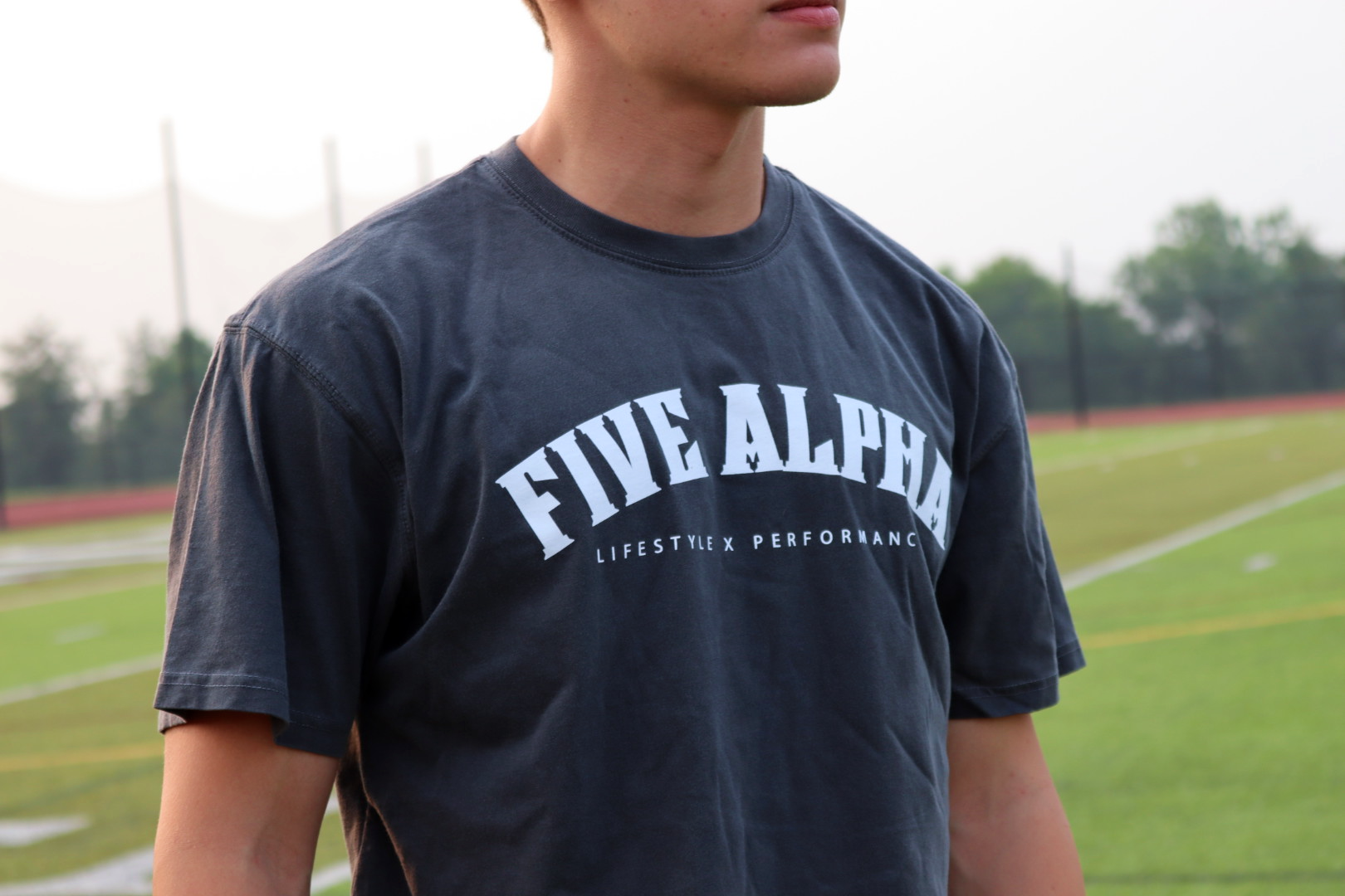 CLASSIC OVERSIZED TEE-CHARCOAL