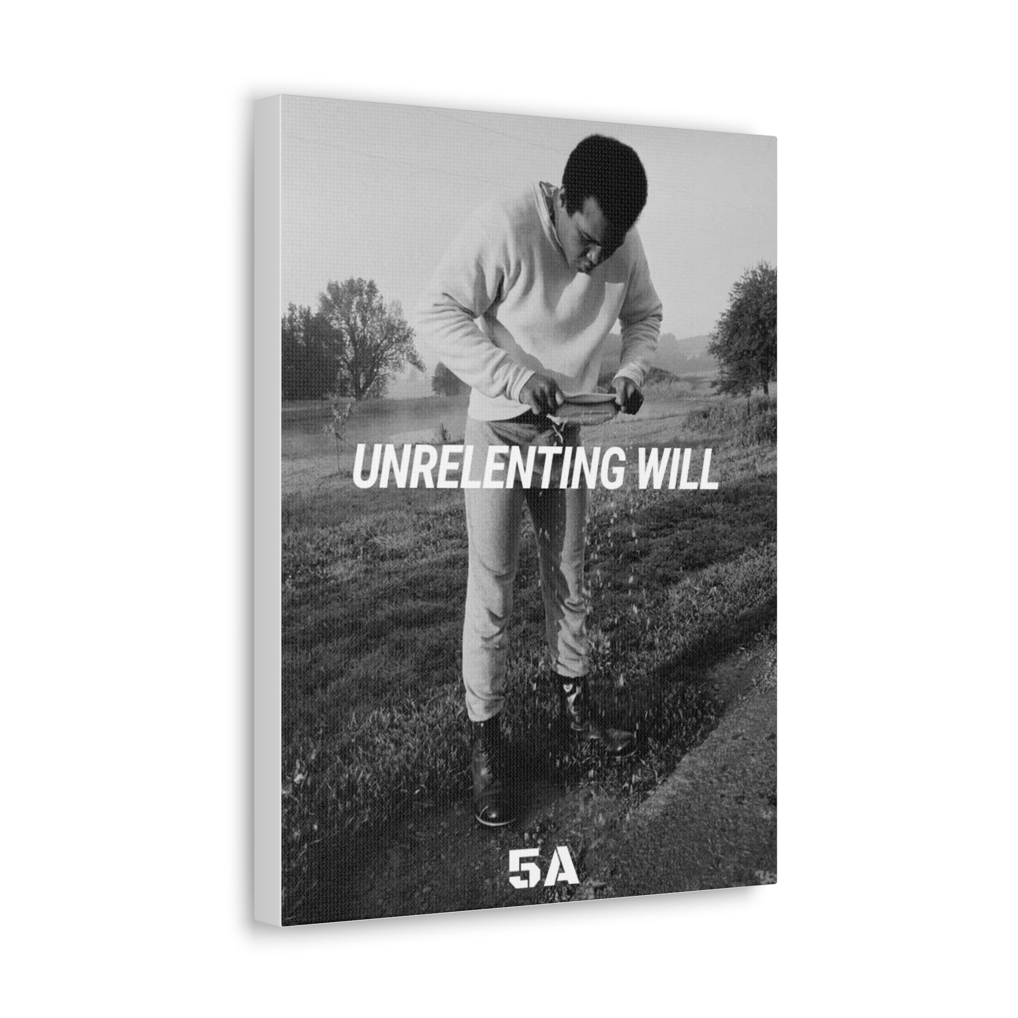 Unrelenting Will--Muhammed Ali Canvas
