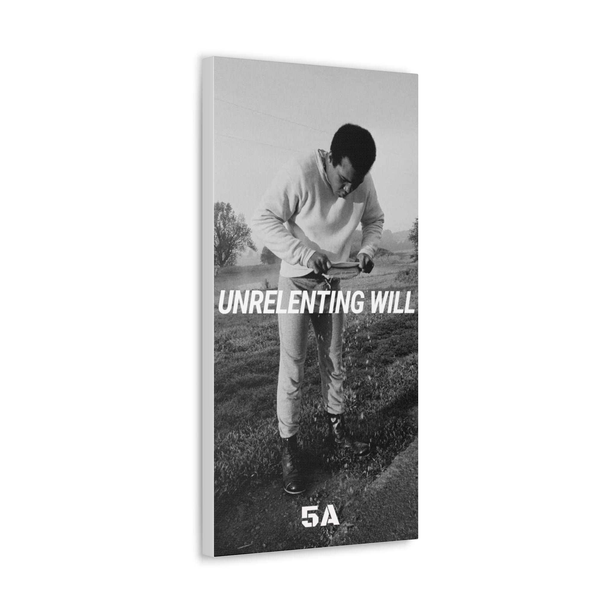 Unrelenting Will--Muhammed Ali Canvas
