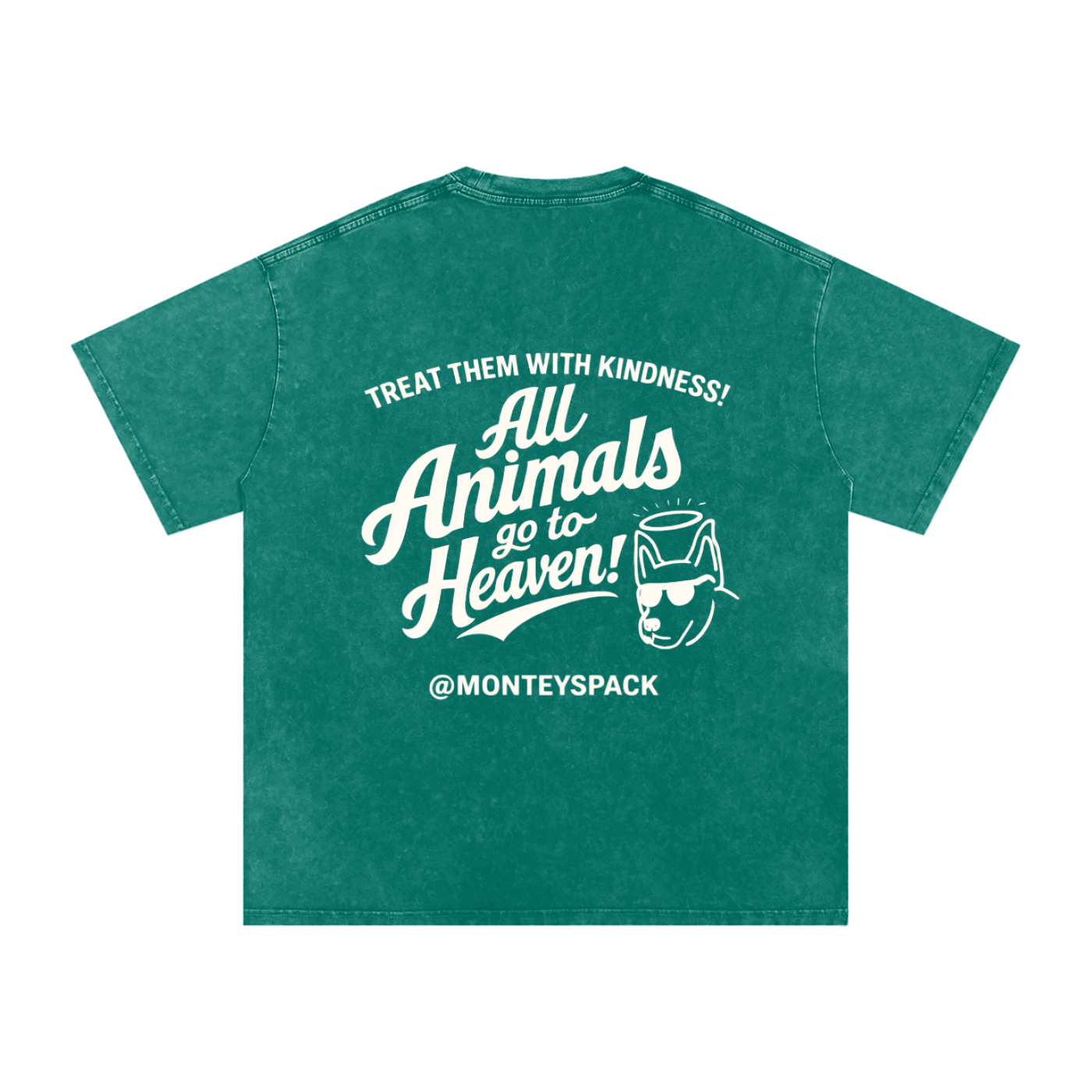 "ALL ANIMALS GO TO HEAVEN" TEE